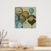 Poster Ballons à air chaud (Cuisine)