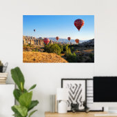 Poster Ballons à air chaud au-dessus de la Cappadoce (Bureau à domicile)