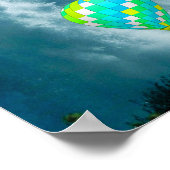 Poster Ballons à air chaud au-dessus des chutes du Niagar (Coin)