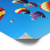Poster Ballons à air chaud Ciel bleu (Coin)