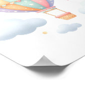 Poster Ballons à air chaud Cute Pastel (Coin)