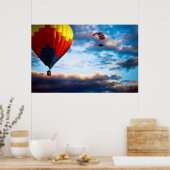 Poster Ballons à air chaud et parachute propulsé (Cuisine)