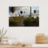 Poster Ballons à air chaud Lewiston Maine (Cuisine)