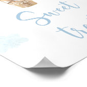 Poster Ballons bleu Teddy Bear Baby shower Traitements Si (Coin)