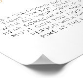 Poster Ballons Bleus Ne dites pas Bébé Signal (Coin)