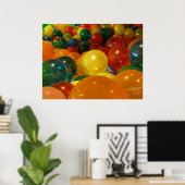 Poster Ballons colorés Design de fête (Bureau à domicile)