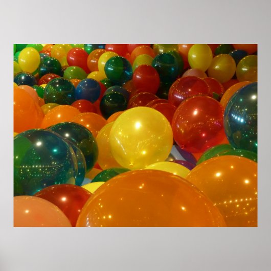 Poster Ballons colorés Design de fête (Devant)