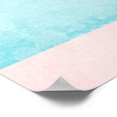 Poster Ballons d'air chaud mignon avec l'affiche d'aquare (Coin)