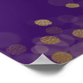 Poster Ballons de fête des 16 ans Gold Sweet avec panneau (Coin)