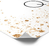 Poster Ballons de parties scintillant en or blanc Quincea (Coin)