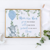 Poster Ballons d'éléphant Momosa bar baby shower