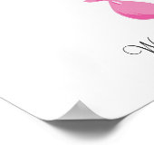 Poster Ballons d'empreintes digitales pour bébé - rose (Coin)