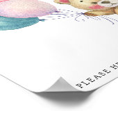 Poster Ballons d'ours en peluche - Boissons vous aider (Coin)