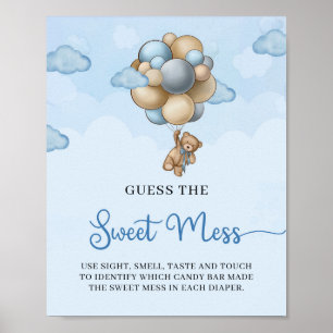 Poster Ballons d'ours en peluche Guess The Sweet Mess jeu