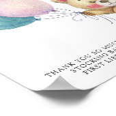 Poster Ballons d'ours en peluche - livres pour bébé (Coin)