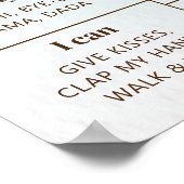 Poster Ballons d'ours en peluche Premier anniversaire Jal (Coin)