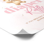 Poster Ballons d'ours en peluche rose Rupture de couche (Coin)