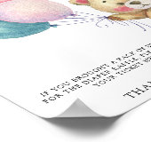 Poster Ballons d'ours en peluche - tombole de couche (Coin)