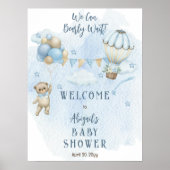 Poster Ballons en forme d'ours en peluche Garçon Ours att (Devant)
