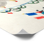 Poster Ballons et drapeau français (Coin)