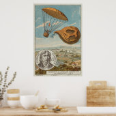 Poster Ballons et parachute 1797 (Cuisine)