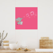 Poster Ballons gonflants éléphants (Cuisine)