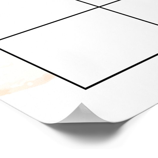 Poster Ballons Ourson Devinez la Date Prévue (Coin)