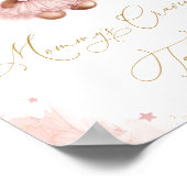 Poster Ballons Ourson Rose Table des Envies de Maman (Coin)