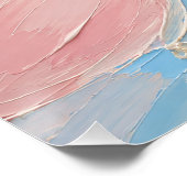 Poster Ballons Pastel Anniversaire Pinceaux (Coin)