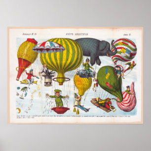 Poster Ballons photos Vintages non vérifiées vieilles pho