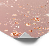 Poster Ballons rose gold pour enterrement de vie de jeune (Coin)