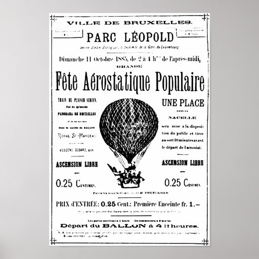 Poster Ballons vintages (Devant)