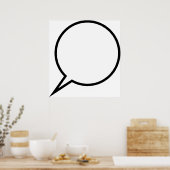 Poster Ballons vocaux (Cuisine)