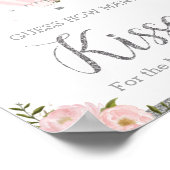 Poster Balloon à air chaud Silver rose Floral Guisses (Coin)