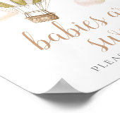 Poster Balloon Baby Shower Sweet Favors Sign (Coin)