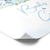 Poster Balloon bleu Floral Elephant Livres et Cadeaux (Coin)