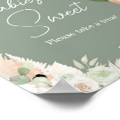 Poster Balloon d'ours de saumons verts Les bébés sont dou (Coin)