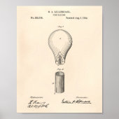 Poster Balloon Fire 1882 Brevet Art Vieux Poivre (Devant)