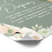 Poster Balloon Ours Boho Vert Late Night Diapés (Coin)