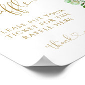 Poster Balloon rose Fille Déchets Raffle (Coin)