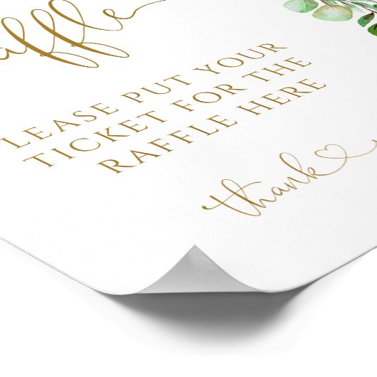 Poster Balloon rose Fille Déchets Raffle (Coin)