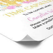 Poster Balloon rose or Princesse Time Capsule Poste (Coin)