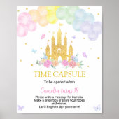 Poster Balloon rose or Princesse Time Capsule Poste (Devant)