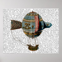 Ballotte à air chaud avec plume de queue