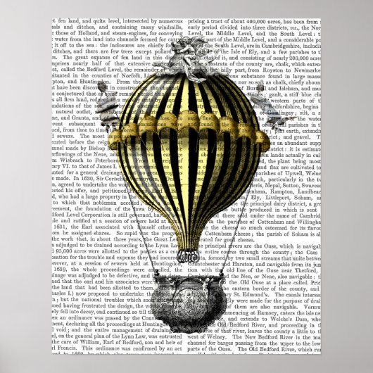 Poster Ballotte baroque Noir Jaune (Devant)