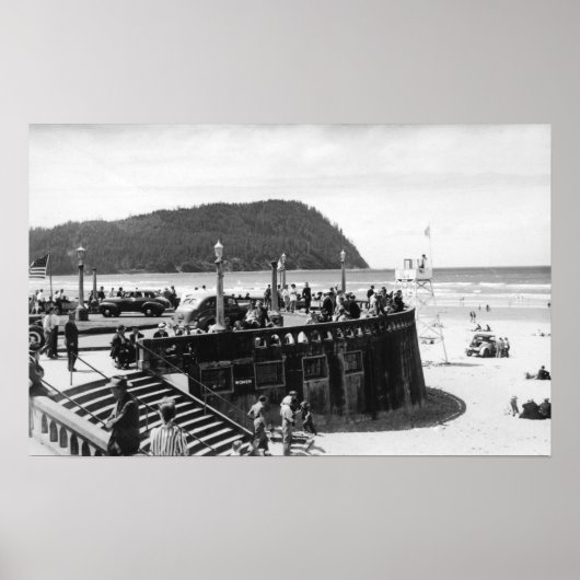 Poster Balnéaire, Oregon Turnaround et Tillamook Head (Devant)