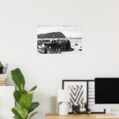 Poster Balnéaire, Oregon Turnaround et Tillamook Head (Bureau à domicile)