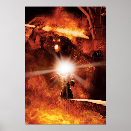 Poster Balrog contre GANDALF™ (Devant)