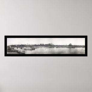 Poster Baltimore Harbor, MD Photo 1912