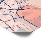 Poster Baltimore - Maryland Breezy City Map (Coin)